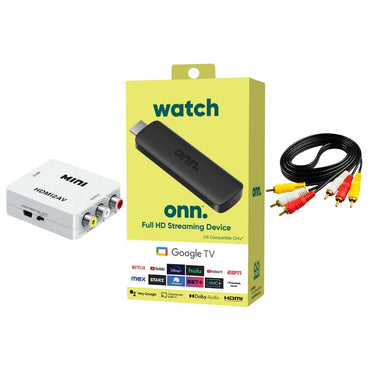 Combo para TV antiguos (CULONES) Onn Watch HD + Adaptador HDMI A RCA + CABLES RCA